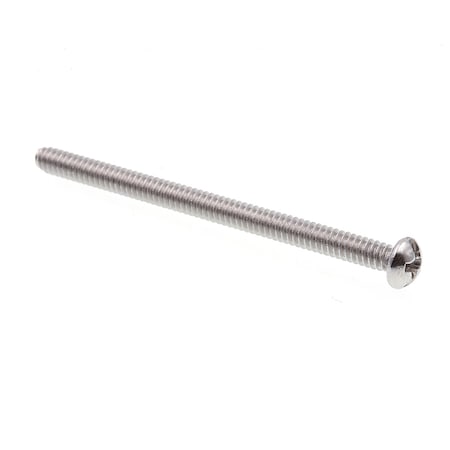 Machine Screw, Round Head, Phil/Sltd Comb Drive #6-32 X 2in 18-8 Stainless Steel 20PK